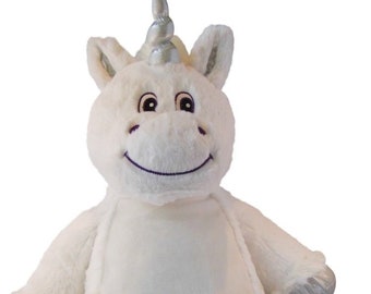 Personalised Embroidered white unicorn