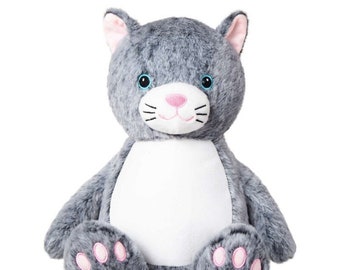 Personalised Embroidered Cat