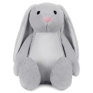 Personalised Embroidered Grey Bunny Rabbit