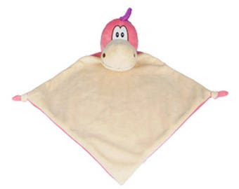Personalised Cubby PINK DRAGON Blankie Baby Girl Boy Comforter Blanket KEEPSAKE