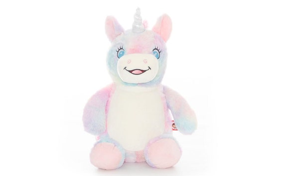 Personalised Embroidered Signature Pastel Unicorn
