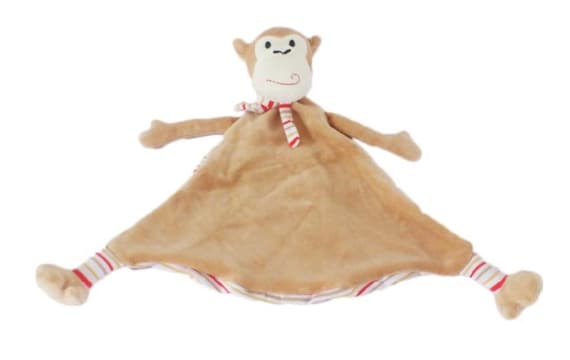 Personalised Monkey Baby Blankie Comforter