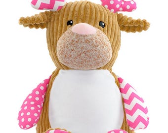 Personalised Embroidered Baby Sensory Deer