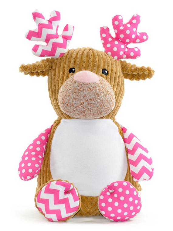 Personalised Embroidered Baby Sensory Deer