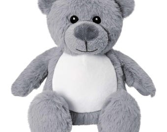 Personalised Grey Bear