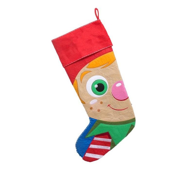 Personalised Christmas Stocking, elf
