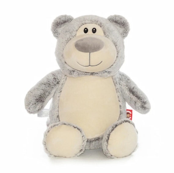 Personalised Grey Teddy Bear