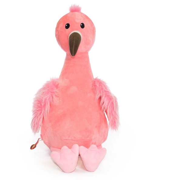Personalised  Embroidered Pink Flamingo