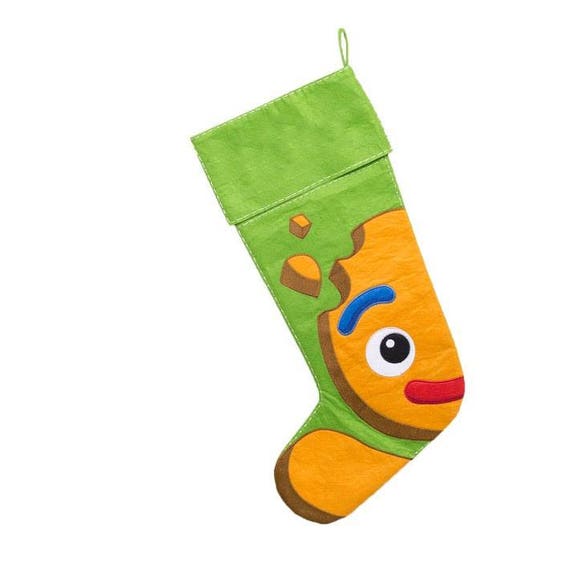 Personalised Christmas Stocking, Gingerbread man