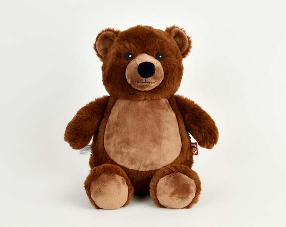Personalised Embroidered Brown Bear