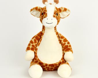 Personalised Embroidered Giraffe