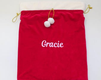Personalised Christmas Red Sack