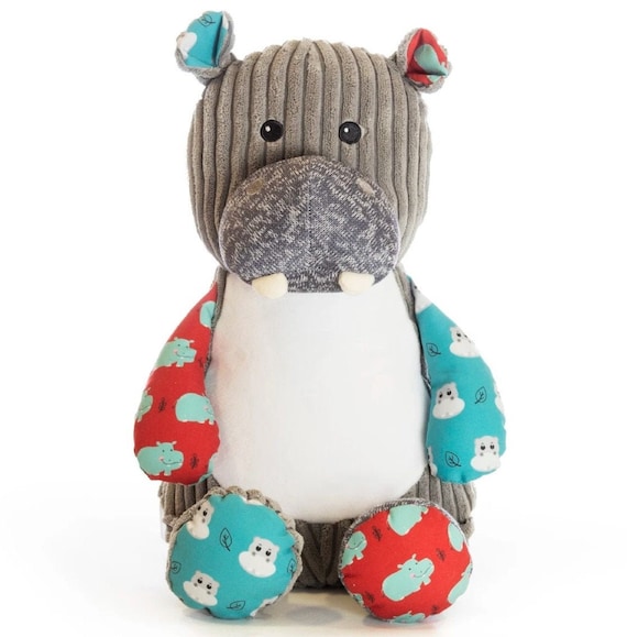 Personalised  Embroidered Baby Sensory Hippo