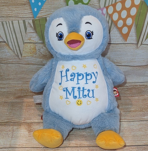 Personalised Embroidered Signature Penguin