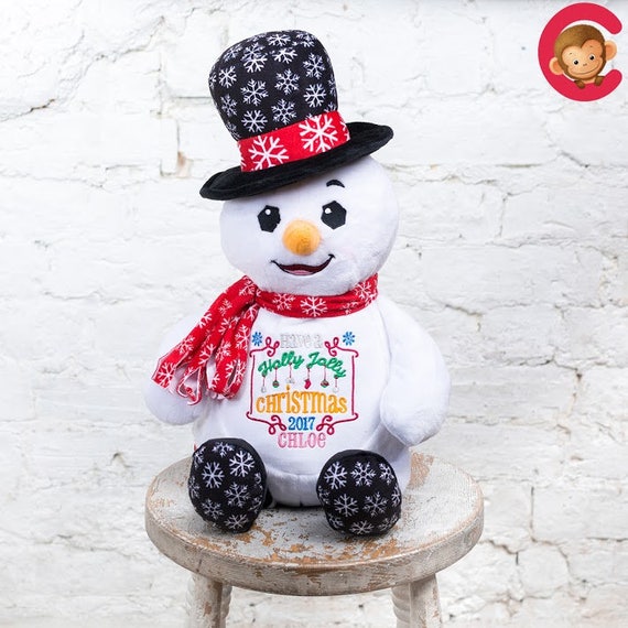 Personalised Embroidered Snowman