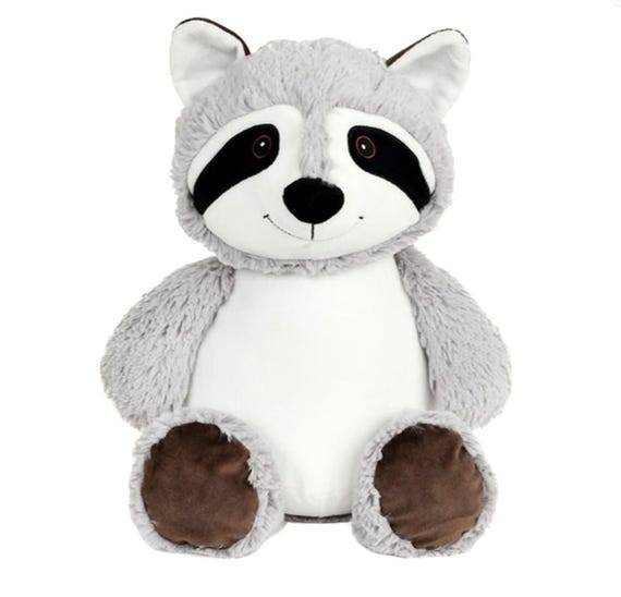 Personalised Embroidered Racoon