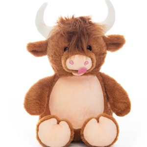 Personalised Embroidered Highland Cow