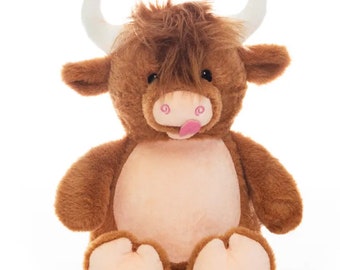 Personalised Embroidered Highland Cow