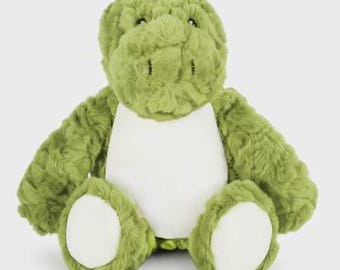 Peluche de dinosaurio personalizado con estampado • Decoración prehistórica para habitación infantil • Peluche suave y tierno • Regalo para baby shower • Regalo de cumpleaños