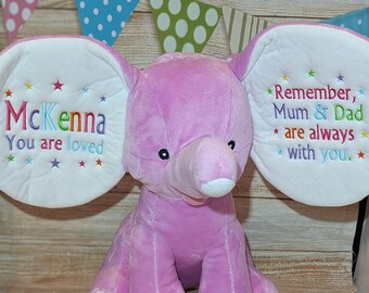Personalised Embroidered Dumble Elephant