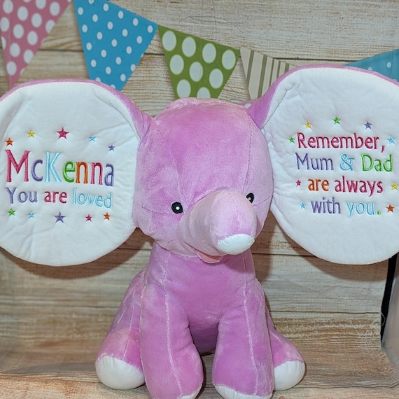 Personalised Embroidered Dumble Elephant