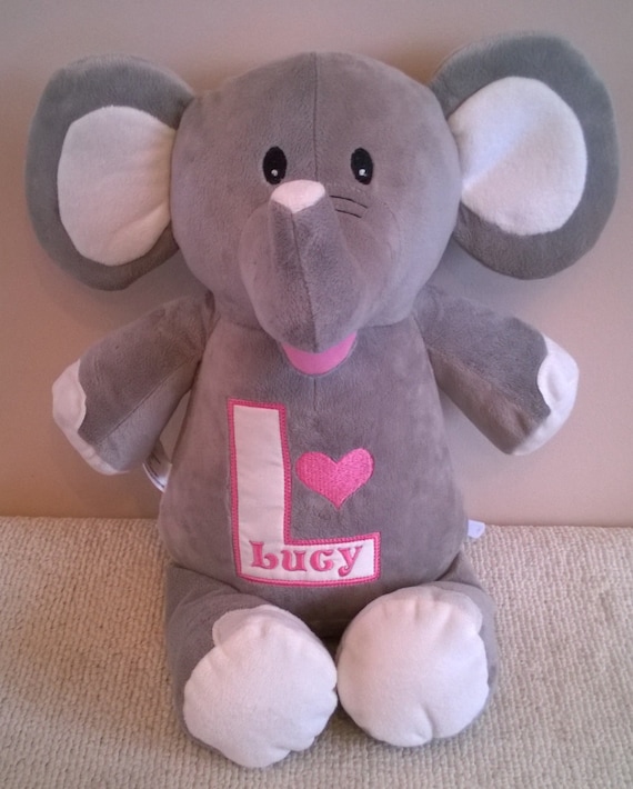Personalised Embroidered Elephant