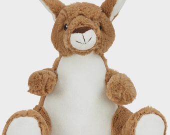 Canguro personalizado impreso • Osito de peluche personalizado • Regalo para recién nacido • Recuerdo de cumpleaños o bautizo. Australia