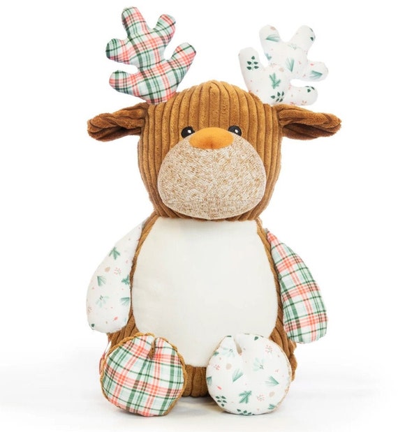 Personalised Embroidered Baby Sensory Winterland Deer