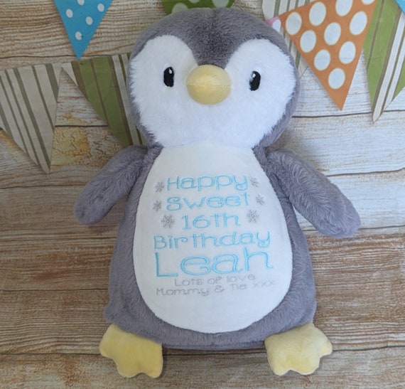 Personalised Embroidered Penguin