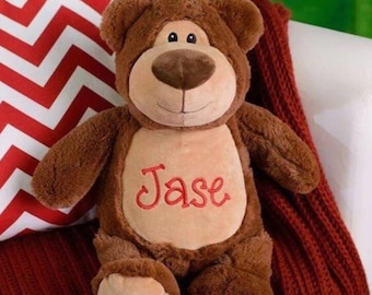 Personalised Embroidered Brown Teddy Bear