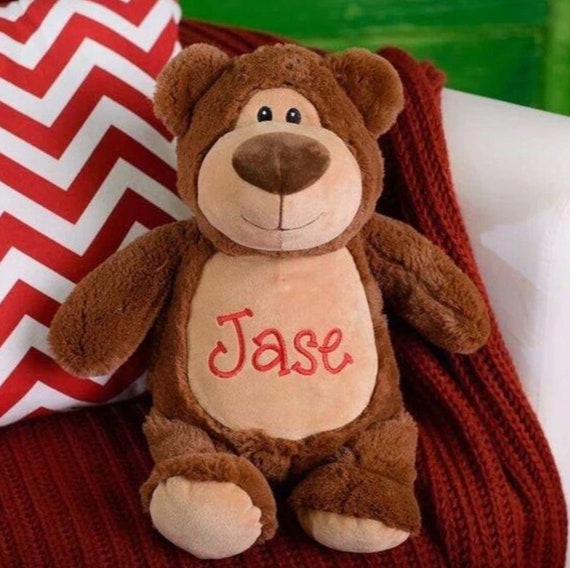 Personalised Embroidered Brown Teddy Bear