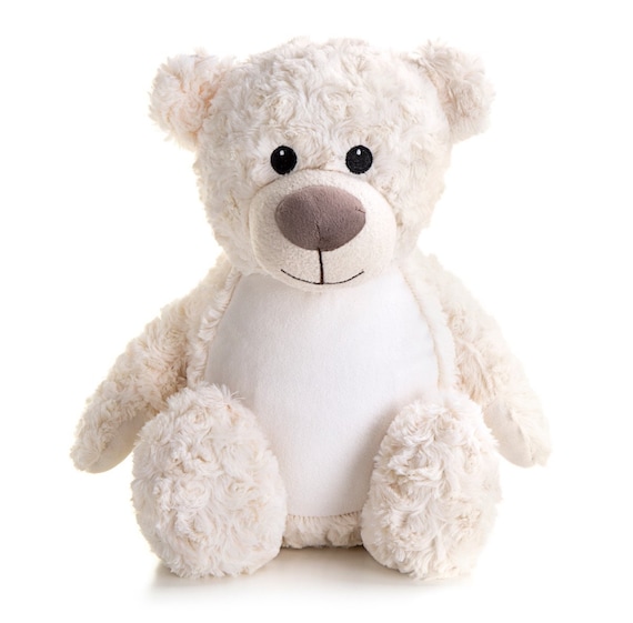Personalised Embroidered Cream Bear