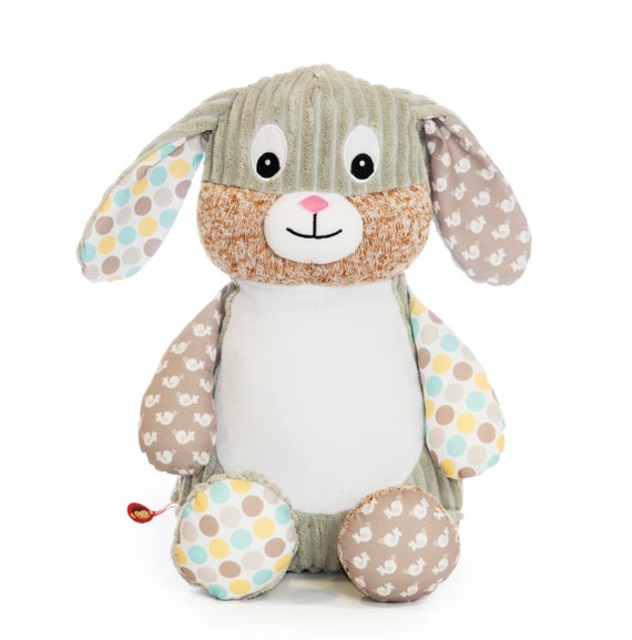 Personalised  Embroidered Baby Sensory Spring time Bunny Rabbit