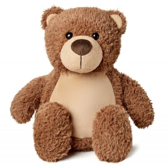 Personalised Embroidered Brown Teddy Bear
