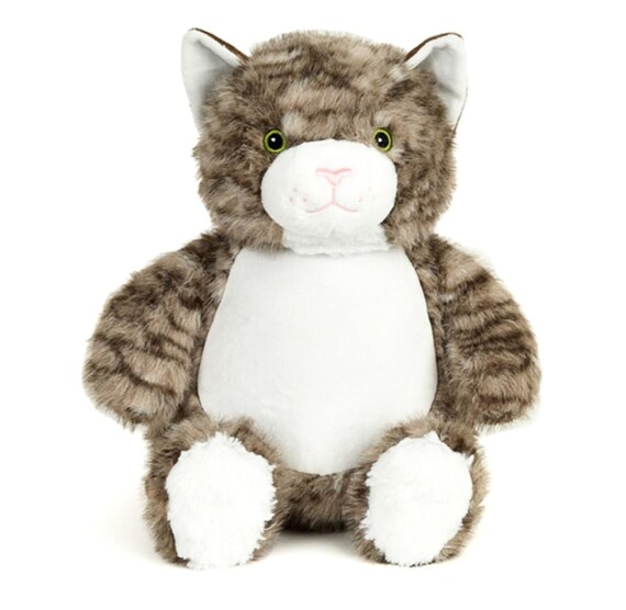Personalised Embroidered Tabby Cat, Kitten,