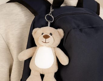 Personalised Plush Key Chain - Brown Teddy Bear