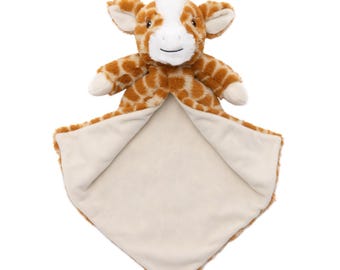 Personalised Giraffe Baby Blankie Comforter, Luvie