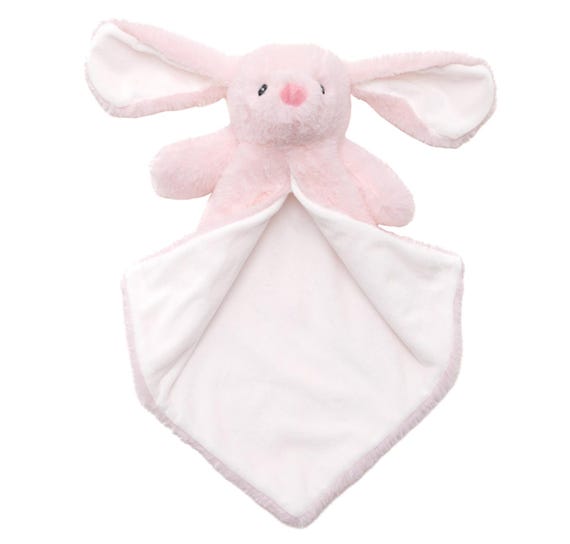Personalised pink bunny rabbit, Baby Blankie Comforter, Luvie