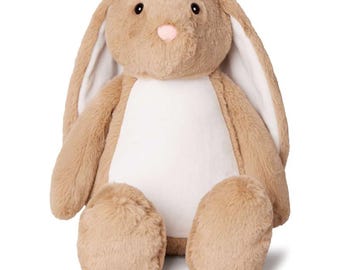 Personalised Embroidered Brown Bunny Rabbit