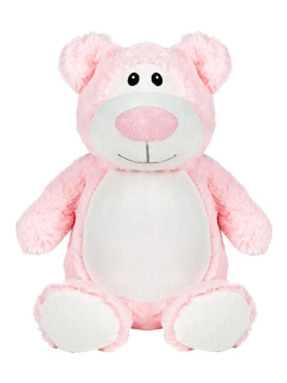 Personalised Embroidered Pink Teddy Bear