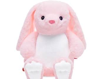 Personalised Embroidered Pink Bunny Rabbit