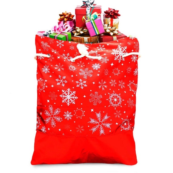 Personalised Christmas Red Snowflake Sack