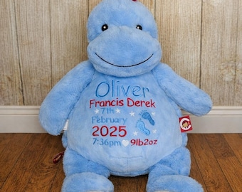 Personalised Dinosaur Soft Toy • Prehistoric Nursery Decor • Cuddly Plush Keepsake • Baby Shower Gift • Birthday Present