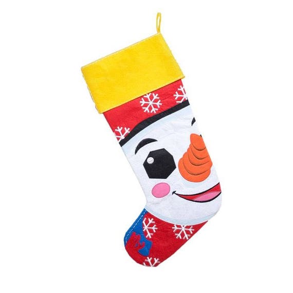 Personalised Christmas Stocking, snowman