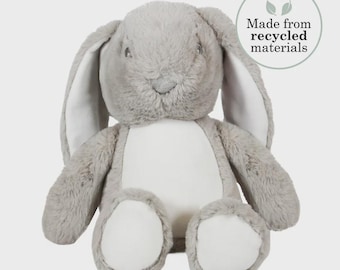 Personalised Grey Bunny Rabbit