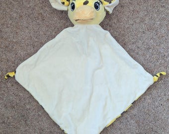 Personalised Giraffe Baby Blankie • Soft Snuggly Comforter • Baby Shower Gift • Safari Nursery Keepsake