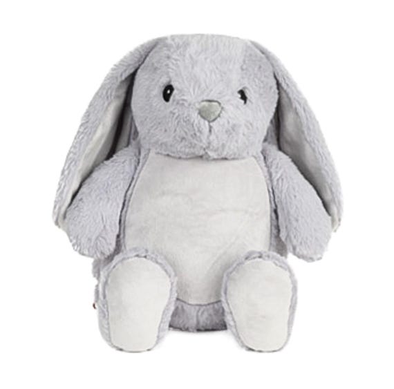 Personalised Embroidered Grey Bunny Rabbit