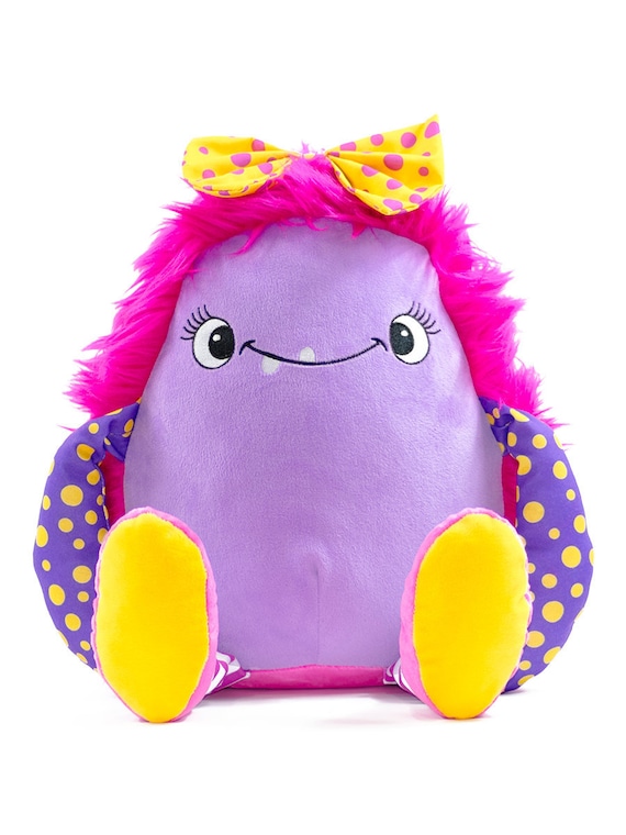 Personalised  Embroidered Pink Monster