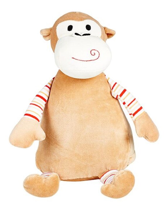 Personalised  Embroidered Pastel Monkey