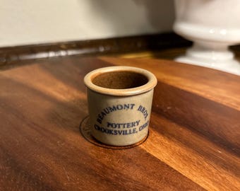 Vintage Beaumont Bros Pottery Mini Crock